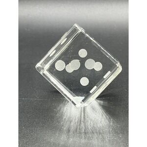 Lucite Dice Large Clear 2 Inch Standing Die